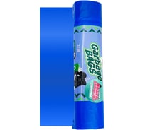 Мешки для мусора с завязками Strong bag синие, 35 литров, 10 шт Jundo 4903720021385