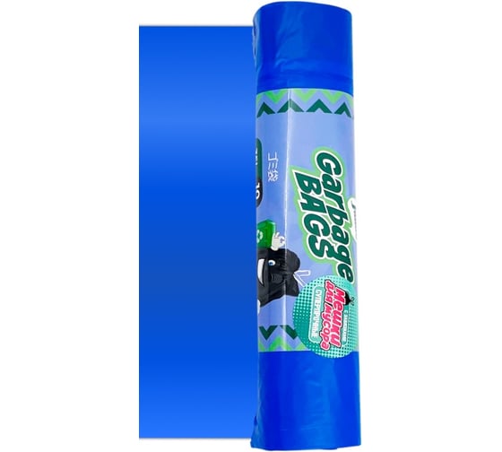 Мешки для мусора с завязками Strong bag синие, 35 литров, 10 шт Jundo 4903720021385 1