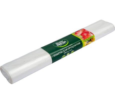 Фасовочные пакеты Master Fresh 25x32 см, рулон 100 шт, 7 мкм 218387