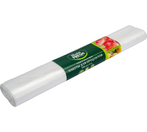 Фасовочные пакеты Master Fresh 25x32 см, рулон 100 шт, 7 мкм 218387 1
