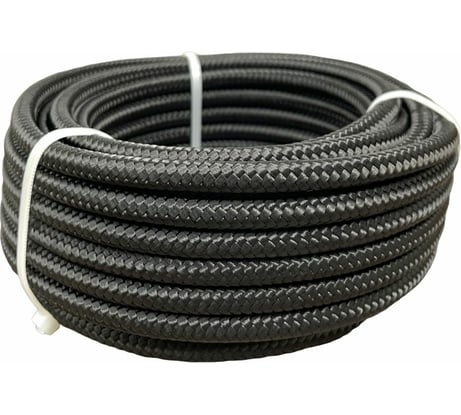 Капроновый фал truEnergy 8 мм, черный, шайба 20 м 12281