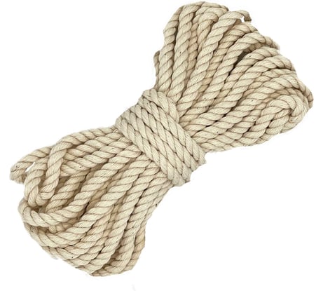 Хлопковая декоративная веревка truEnergy 4 мм, моток 5 м 12419