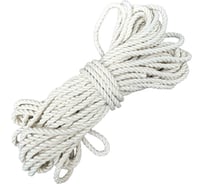 Хлопковая крученая декоративная веревка truEnergy 5 мм, шайба 20 м 12425