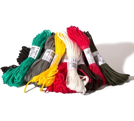 Хозяйственный вязаный шнур RECORD с/с, тип 14, d=7 мм, 20, белый, моток 40 П