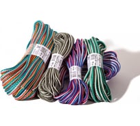 Хозяйственный вязаный шнур RECORD РАДУГА плотный, d=4 мм, 200, РАДУГА Ц10 41 П