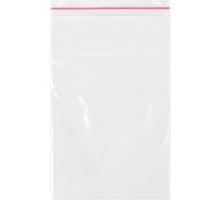 Прочные пакеты BRAUBERG EXTRA ZIP LOCK зиплок, комплект 100 шт, 10x15 cм, ПВД, 80 мкм 608176