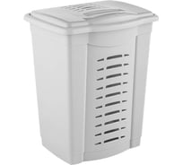 Корзина для белья ELLASTIK-PLAST белая KORBELБЕЛ
