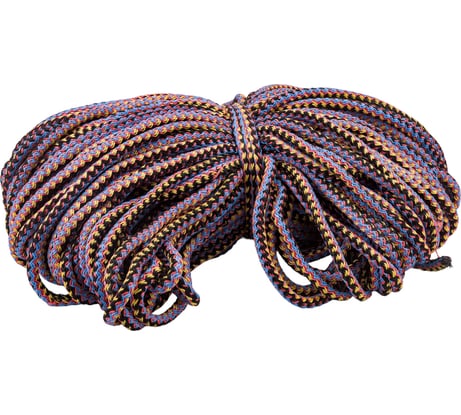 Вязаный шнур-веревка с сердечником ООО ТПК Сигма пп d-10 мм, 100 м ШВХС35