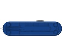 Задняя накладка для ножей Victorinox 58 мм, пластиковая, полупрозрачная синяя C.6302.T4.10