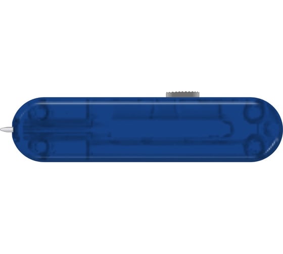 Задняя накладка для ножей Victorinox 58 мм, пластиковая, полупрозрачная синяя C.6302.T4.10