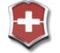 Значок в форме креста на щите Victorinox металлический, красно-серебристый 4.1888 1