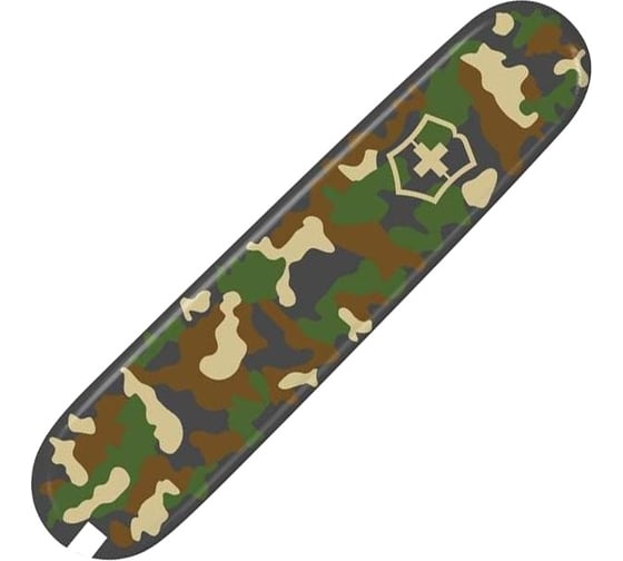Передняя накладка для ножей Victorinox 91 мм, зеленый камуфляж C.3694.3 1