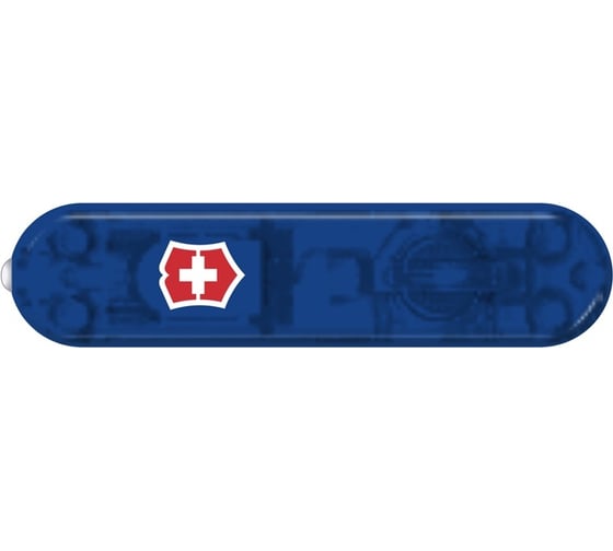 Передняя накладка для ножей Victorinox SwissLite 58 мм, пластиковая, полупрозрачная синяя C.6202.T1.10 1