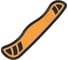Передняя накладка для ножей Victorinox Hunter XS и Hunter XT 111 мм, нейлоновая, оранжево-чёрная C.8339.C7.10 1