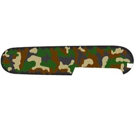 Задняя накладка для ножей Victorinox 91 мм, пластиковая, зелёный камуфляж C.3694.4.10 1