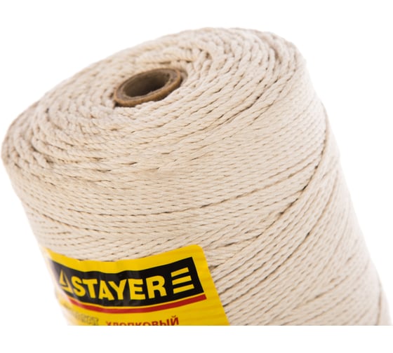 Хлопковый шпагат каменщика 500 м STAYER 50120-500
