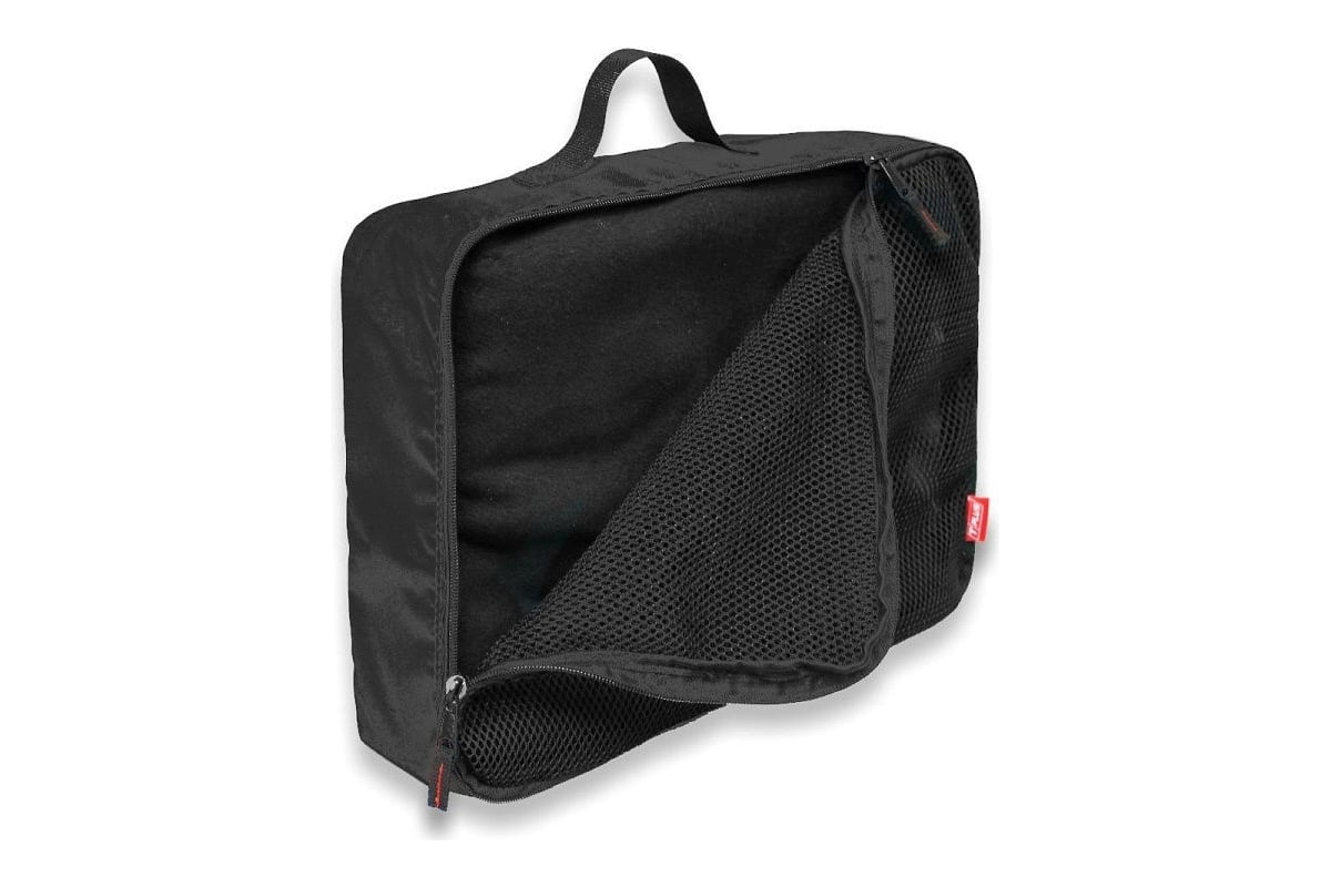 Упаковочная сумка Tplus 370x60x300 мм, оксфорд 600, черный/сетка ...