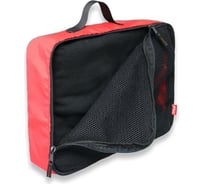 Упаковочная сумка Tplus 370x60x300 мм, оксфорд 600, красный/сетка T013822