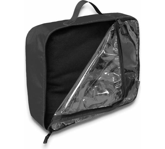 Упаковочная сумка Tplus 370x90x300 мм, оксфорд 600, черный/пленка PVC T013777