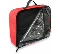 Упаковочная сумка Tplus 370x90x300 мм, оксфорд 600, красный/пленка PVC T013772