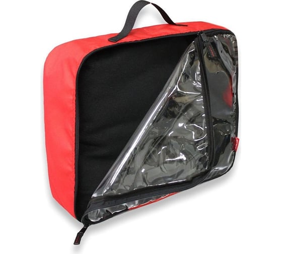 Упаковочная сумка Tplus 370x60x300 мм, оксфорд 600, красный/пленка PVC T013821