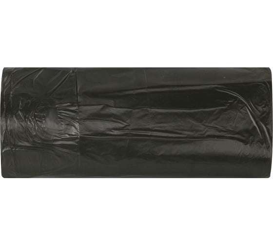 Мешки в рулоне для мусора 30 л, черные, 30 шт, ПНД, 10 мкм, 50x60 см ЛЮБАША 608090