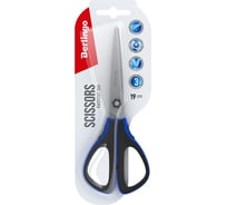 Ножницы Berlingo Easycut 300 19 см, ассорти, мягкие вставки, европодвес DNn_19035