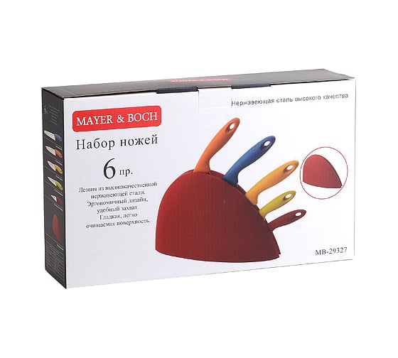 Набор ножей MAYER&BOCH 5 предметов + подставка 29327 MB (х12)