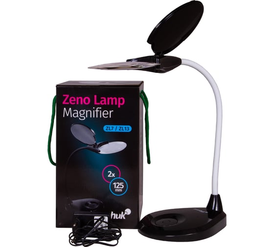 Лупа-лампа Levenhuk Zeno Lamp ZL7, черная 74081