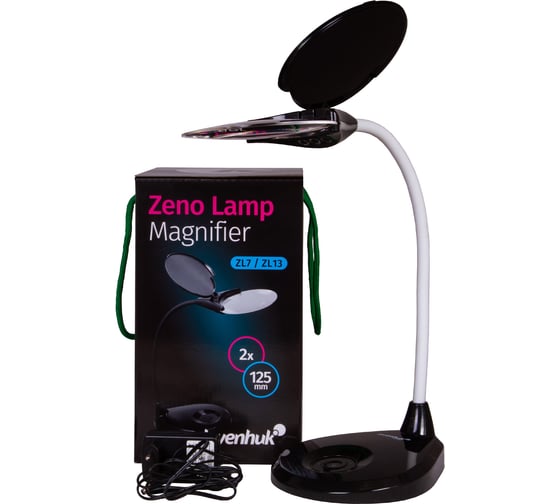 Лупа-лампа Levenhuk Zeno Lamp ZL13, черная 74085
