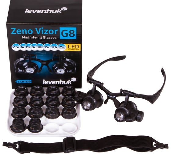 Лупа-очки Levenhuk Zeno Vizor G8 74106