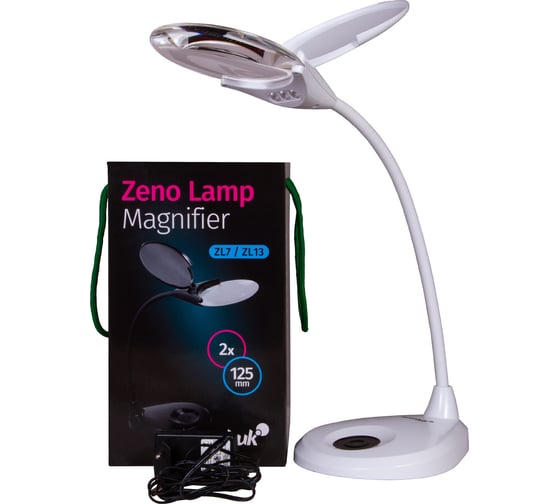 Лупа-лампа Levenhuk Zeno Lamp ZL13, белая 74084