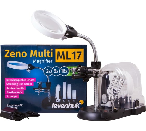 Мультилупа Levenhuk Zeno Multi ML17, черная 72608
