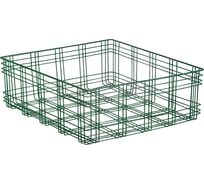 Корзина Moroshka Tartan 33x33x12 см, цвет зеленый 920-014-06