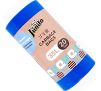 Мешки для мусора без завязок Garbage bags синие, 35 литров, 20 шт Jundo 4640050731101