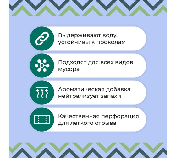 Мешки для мусора с завязками Strong bag синие, 35 литров, 10 шт Jundo 4640050731156
