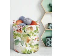 Декоративная корзина-кашпо JOYARTY войлок, с принтами "акварельный новый год", 19 л planta_419877_5