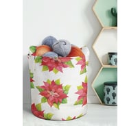 Декоративная корзина-кашпо JOYARTY войлок, с принтами "акварельная рождественская звезда", 19 л planta_419860_5