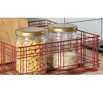 Корзина Moroshka Tartan 33x33x12 см, цвет красный 920-014-01