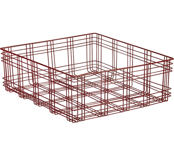 Корзина Moroshka Tartan 33x33x12 см, цвет красный 920-014-01