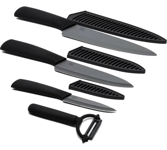 Набор керамических ножей HUOHOU 3+1 Ceramic Kitchn Knife Set HU0010