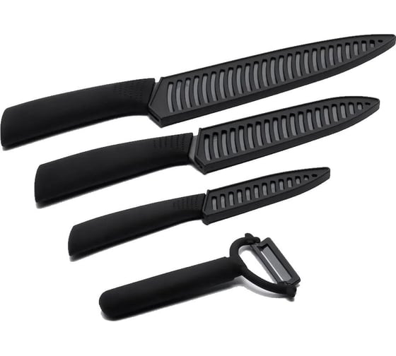 Набор керамических ножей HUOHOU 3+1 Ceramic Kitchn Knife Set HU0010