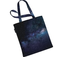 Сумка шоппер JOYARTY "космический мир", ткань под лен, 35x37x7 см bsh_379296