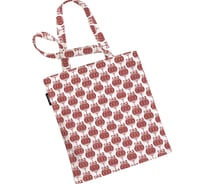 Сумка шоппер JOYARTY "скандинавские елочные шары", ткань под лен, 35x37x7 см bsh_419858