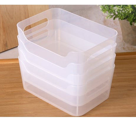 Комплект универсальных корзинок Econova scandi, 170x120x75 мм, 1.2 л, бесцветный, 4 шт. 43428110122