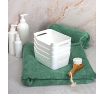 Комплект универсальных корзинок Econova scandi 170x120x75 мм, 1.2 л, белый, 4 шт. 43427831622