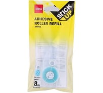 Сменный блок для клеящего роллера DELI EA49112 прозрачный, блистер, 6мм x 8м, 12 шт в упаковке 1125111