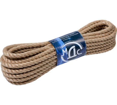 Джутовый канат ТОРГОВО-ПРОИЗВОДСТВЕННАЯ КОМПАНИЯ МДС 8 мм, 10 м 7930050321394