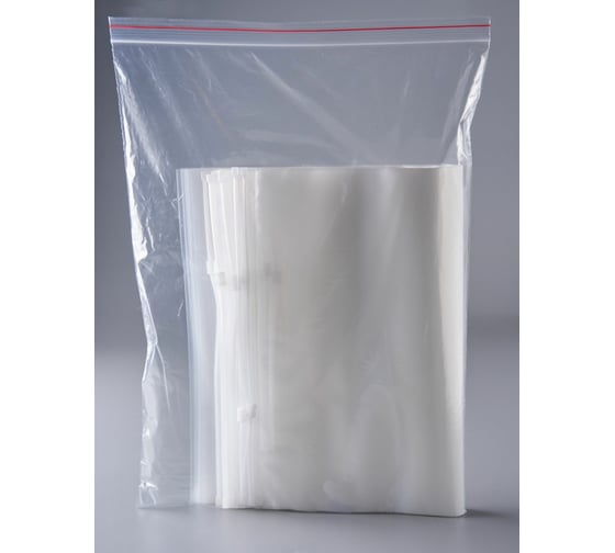Пакет с бегунком PACK INNOVATION 30x40/70, с отверстием, 50 шт. IPSLDR304070.OTV-50