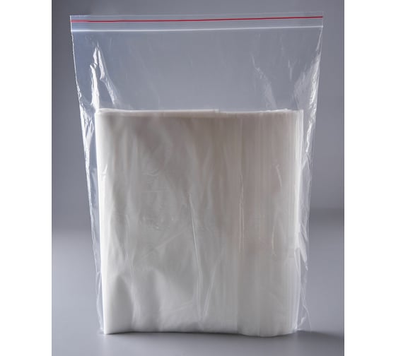 Пакет с бегунком PACK INNOVATION 30x40/80, ЭВА, отверстие, 10 шт. IPSLDRM304080.OTV-10